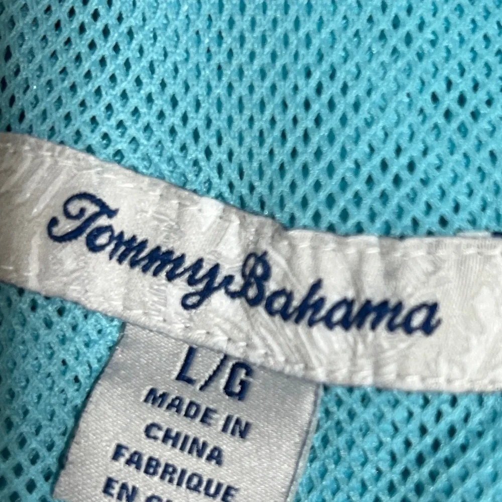 Men's Baja Palm Illusion Print Classic-Fit 9'' Swim Trunks LG. Tommy Bahama